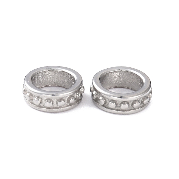 PandaHall Ion Plating(IP) 304 Stainless Steel Beads, Ring, Silver, 8x3mm, Hole: 6mm 304 Stainless Steel Ring
PandaHall Ion Plating(IP) 304 Stainless Steel Beads, Ring, Silver, 8x3mm, Hole: 6mm 304 Stainless Steel Ring