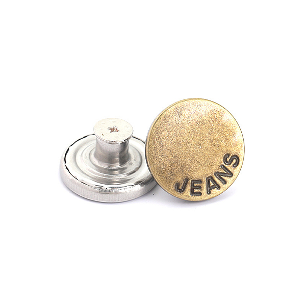 PandaHall Alloy Button Pins for Jeans, Nautical Buttons, Garment Accessories, Round, Antique Bronze, 20mm Alloy Round
PandaHall Alloy Button Pins for Jeans, Nautical Buttons, Garment Accessories, Round, Antique Bronze, 20mm Alloy Round