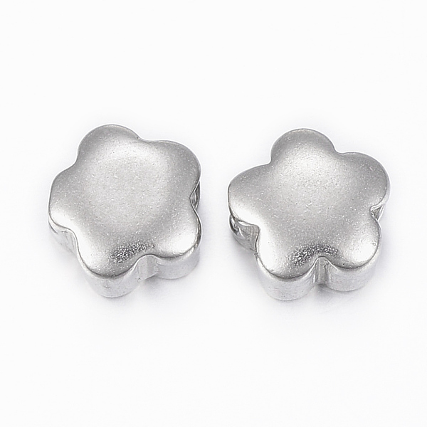 PandaHall 304 Stainless Steel Beads, Flower, Stainless Steel Color, 10x10x6mm, Hole: 3.5mm 304 Stainless Steel Flower
PandaHall 304 Stainless Steel Beads, Flower, Stainless Steel Color, 10x10x6mm, Hole: 3.5mm 304 Stainless Steel Flower