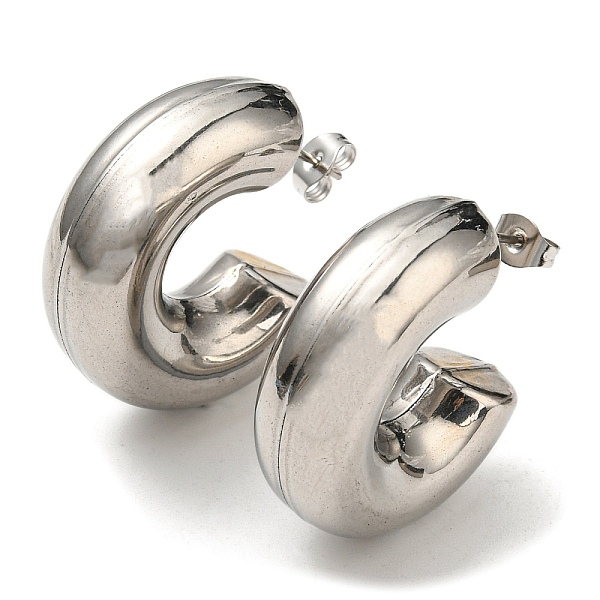 PandaHall 304 Stainless Steel Stud Earrings, Thick Half Hoop Earring, Letter. C, Stainless Steel Color, 30x31x10.8mm 304 Stainless Steel...
PandaHall 304 Stainless Steel Stud Earrings, Thick Half Hoop Earring, Letter. C, Stainless Steel Color, 30x31x10.8mm 304 Stainless Steel...