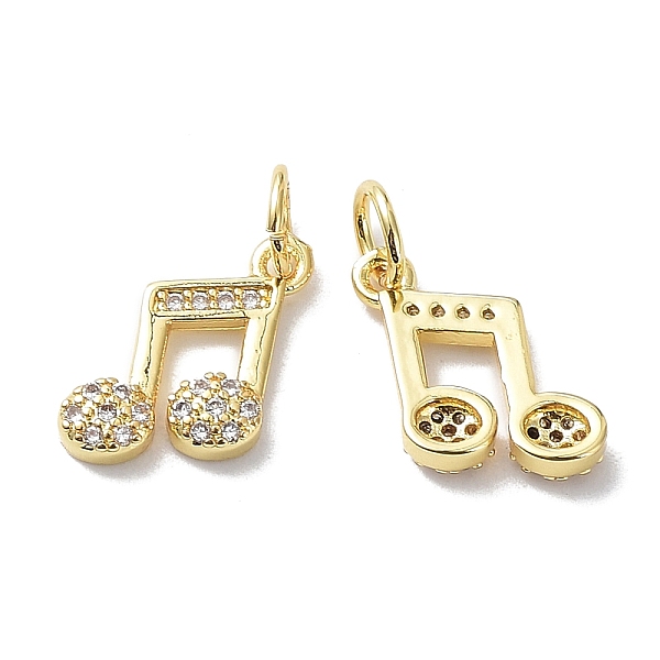PandaHall Brass Micro Pave Cubic Zirconia Pendants, Lead Free & Cadmium Free, Musical Note, Real 18K Gold Plated, 11x11x2.5mm Brass+Cubic..., Clear
PandaHall Brass Micro Pave Cubic Zirconia Pendants, Lead Free & Cadmium Free, Musical Note, Real 18K Gold Plated, 11x11x2.5mm Brass+Cubic..., Clear
