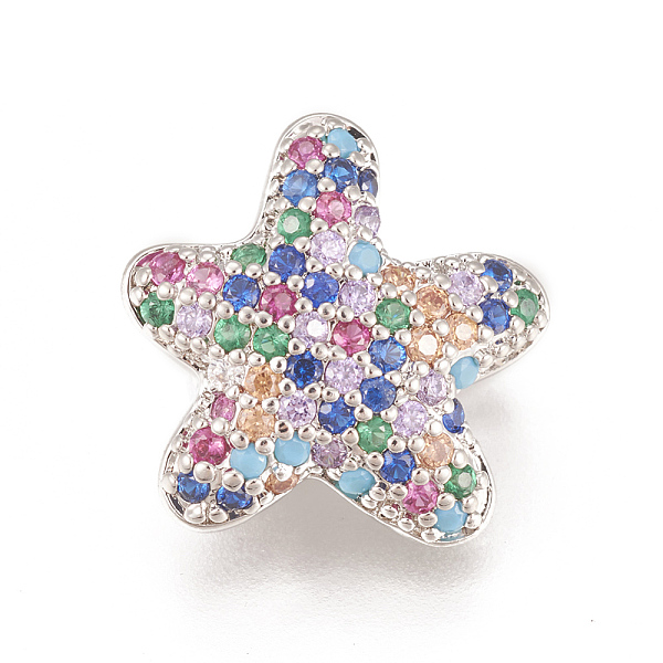 PandaHall Brass Micro Pave Cubic Zirconia Slider Charms, Long-Lasting Plated, Lead Free & Cadmium Free & Nickel Free, Starfish/Sea Stars...
PandaHall Brass Micro Pave Cubic Zirconia Slider Charms, Long-Lasting Plated, Lead Free & Cadmium Free & Nickel Free, Starfish/Sea Stars...