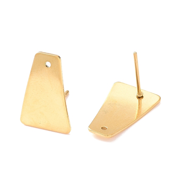 PandaHall 201 Stainless Steel Stud Earrings Finding, with 304 Stainless Steel Pins, Trapezoid, Golden, 16x10.5mm, Hole: 1mm, Pin: 0.7mm 201...
PandaHall 201 Stainless Steel Stud Earrings Finding, with 304 Stainless Steel Pins, Trapezoid, Golden, 16x10.5mm, Hole: 1mm, Pin: 0.7mm 201...