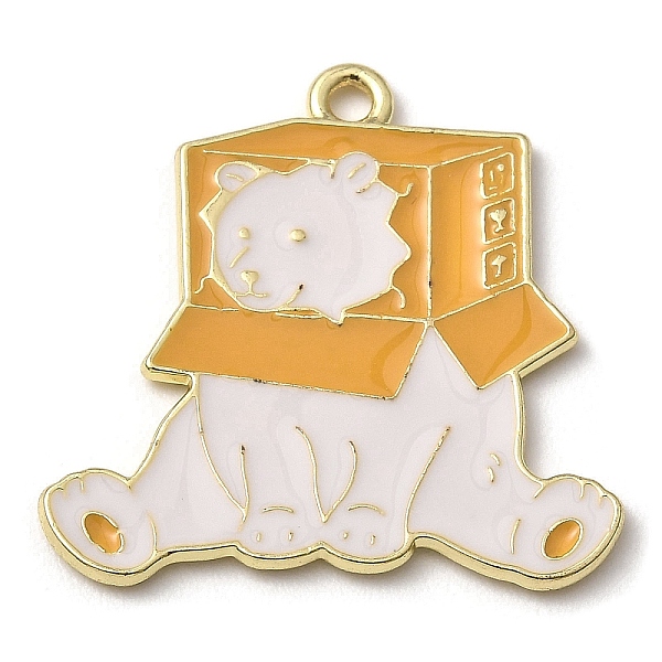 PandaHall Zinc Alloy Enamel Pendants, Golden, Bear with Box Charms, Orange, 28x28x1.3mm, Hole: 2mm Alloy+Enamel Bear Orange
PandaHall Zinc Alloy Enamel Pendants, Golden, Bear with Box Charms, Orange, 28x28x1.3mm, Hole: 2mm Alloy+Enamel Bear Orange