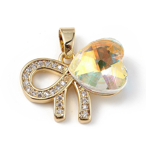 PandaHall Real 18K Gold Plated Rack Plating Brass Micro Pave Clear Cubic Zirconia Pendants, with Glass, Long-Lasting Plated, Cadmium Free &...
PandaHall Real 18K Gold Plated Rack Plating Brass Micro Pave Clear Cubic Zirconia Pendants, with Glass, Long-Lasting Plated, Cadmium Free &...