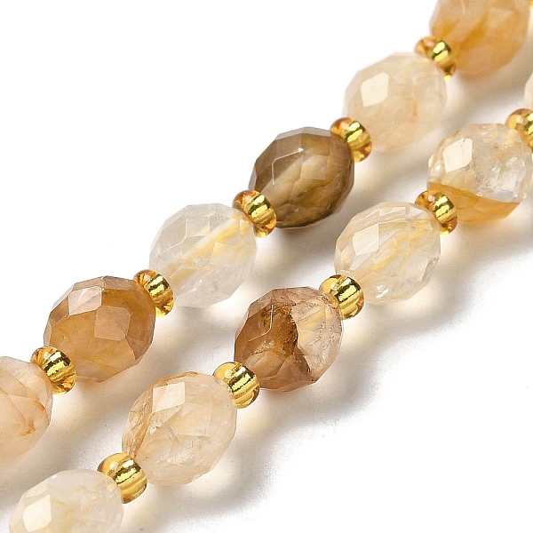 PandaHall Natural Citrine Beads Strands, with Seed Beads, Faceted, Oval, 7.5~8x6~6.5mm, Hole: 1.2mm, about 40~42pcs/strand, 15.35~15.55''...
PandaHall Natural Citrine Beads Strands, with Seed Beads, Faceted, Oval, 7.5~8x6~6.5mm, Hole: 1.2mm, about 40~42pcs/strand, 15.35~15.55''...