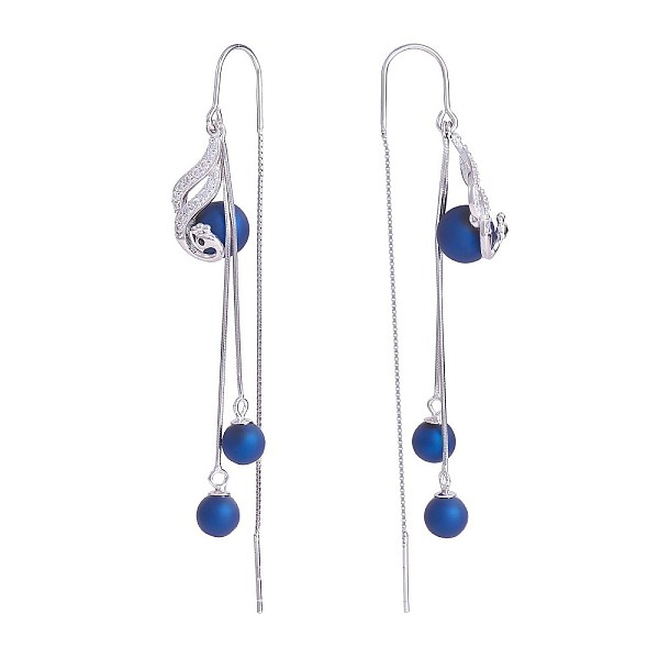 PandaHall Rhodium Plated 925 Sterling Silver Peacock with Chain Tassel Dangle Earrings, Resin Beaded Long Drop Ear Thread for Women...
PandaHall Rhodium Plated 925 Sterling Silver Peacock with Chain Tassel Dangle Earrings, Resin Beaded Long Drop Ear Thread for Women...
