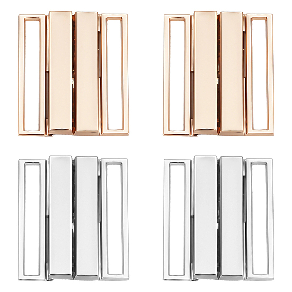 PandaHall WADORN 4 Sets 2 Colors Alloy Buckles, Garment Accessories, Rectangle, Platinum & Light Gold, 44x39x7mm, Hole: 40x5mm, 2 sets/color...
PandaHall WADORN 4 Sets 2 Colors Alloy Buckles, Garment Accessories, Rectangle, Platinum & Light Gold, 44x39x7mm, Hole: 40x5mm, 2 sets/color...