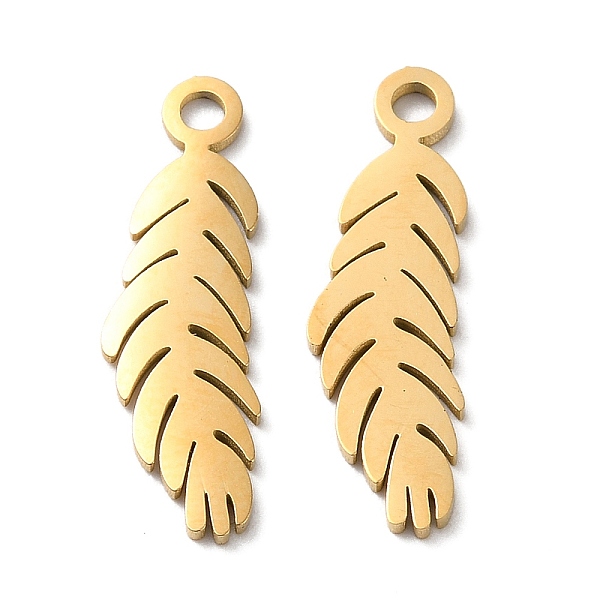PandaHall Ion Plating(IP) 304 Stainless Steel Pendants, Manual Polishing, Leaf Charms, Golden, 18.5x6x1mm, Hole: 1.6mm 304 Stainless Steel...
PandaHall Ion Plating(IP) 304 Stainless Steel Pendants, Manual Polishing, Leaf Charms, Golden, 18.5x6x1mm, Hole: 1.6mm 304 Stainless Steel...