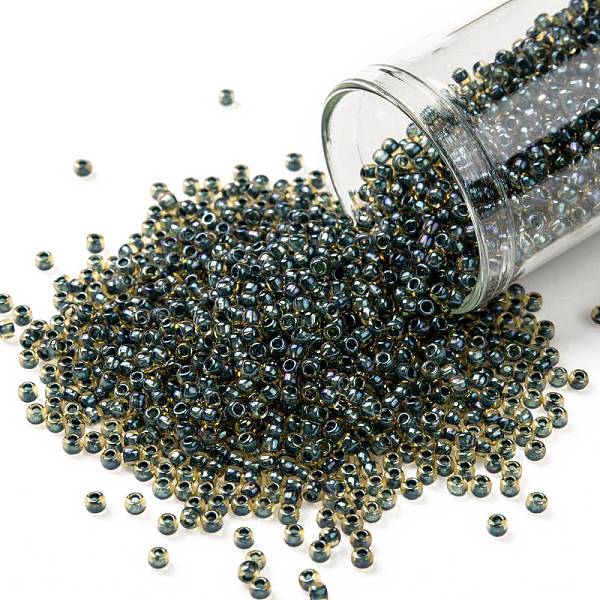 PandaHall TOHO Round Seed Beads, Japanese Seed Beads, (243) Inside Color AB Topaz/Opaque Emerald Lined, 11/0, 2.2mm, Hole: 0.8mm, about...
PandaHall TOHO Round Seed Beads, Japanese Seed Beads, (243) Inside Color AB Topaz/Opaque Emerald Lined, 11/0, 2.2mm, Hole: 0.8mm, about...