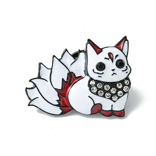 PandaHall Black Alloy with Rhinestone Brooches, Cat Shape Enamel Pins, for Backpack Clothes, White, 21.5x28x4mm Alloy+Enamel Cat Shape White
PandaHall Black Alloy with Rhinestone Brooches, Cat Shape Enamel Pins, for Backpack Clothes, White, 21.5x28x4mm Alloy+Enamel Cat Shape White