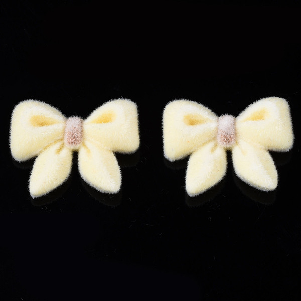 PandaHall Flocky Acrylic Cabochons, Bowknot, Lemon Chiffon, 19x23~24x7mm Acrylic Butterfly
PandaHall Flocky Acrylic Cabochons, Bowknot, Lemon Chiffon, 19x23~24x7mm Acrylic Butterfly