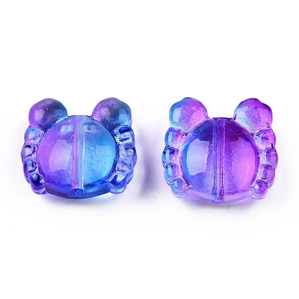 PandaHall Transparent Spray Painted Glass Beads, Two Tone, Crab, Blue, 13x14x6.5mm, Hole: 1mm Glass Crab Blue
PandaHall Transparent Spray Painted Glass Beads, Two Tone, Crab, Blue, 13x14x6.5mm, Hole: 1mm Glass Crab Blue