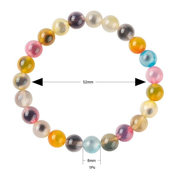 PandaHall Natural Sugar Heart Agate Round Beads Stretch Bracelet for Her, Colorful, Beads: 8~8.5mm, Inner Diamater: 2~2-1/4 inch(5.2~5.8cm)...
PandaHall Natural Sugar Heart Agate Round Beads Stretch Bracelet for Her, Colorful, Beads: 8~8.5mm, Inner Diamater: 2~2-1/4 inch(5.2~5.8cm)...