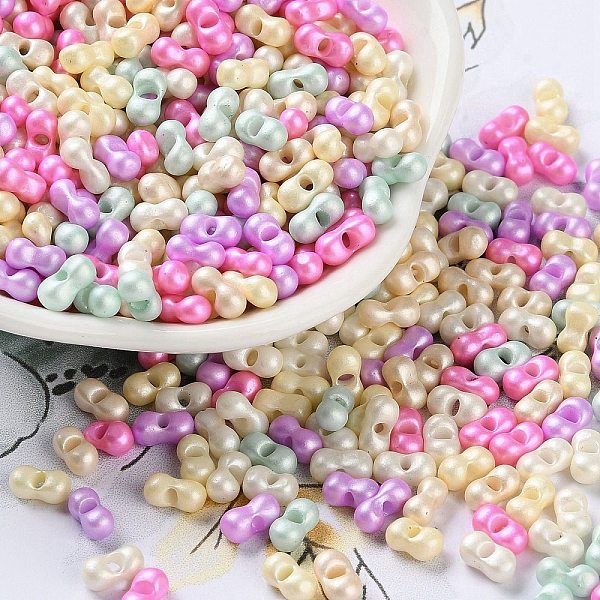 PandaHall Glass Seed Beads, Opaque Colours Luster, Peanut, Colorful, 5~6x2.5~3x3~3.5mm, Hole: 1~1.2mm, about 5000pcs/pound Glass Peanut
PandaHall Glass Seed Beads, Opaque Colours Luster, Peanut, Colorful, 5~6x2.5~3x3~3.5mm, Hole: 1~1.2mm, about 5000pcs/pound Glass Peanut