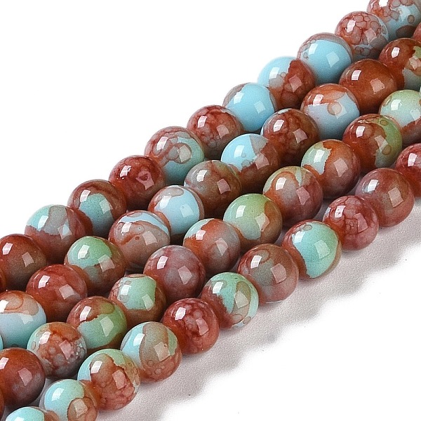 PandaHall Baking Paint Glass Bead Strands, Round, Brown, 6mm, Hole: 1mm, about 145~147pcs/strand, 32.28~32.68''(82~83cm) Glass Round Brown
PandaHall Baking Paint Glass Bead Strands, Round, Brown, 6mm, Hole: 1mm, about 145~147pcs/strand, 32.28~32.68''(82~83cm) Glass Round Brown