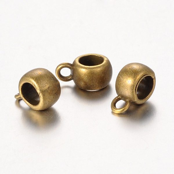 PandaHall Tibetan Style Hangers, Bail Beads, Cadmium Free & Nickel Free & Lead Free, Antique Bronze Color, Barrel, about 11.5mm long, 8mm...
PandaHall Tibetan Style Hangers, Bail Beads, Cadmium Free & Nickel Free & Lead Free, Antique Bronze Color, Barrel, about 11.5mm long, 8mm...