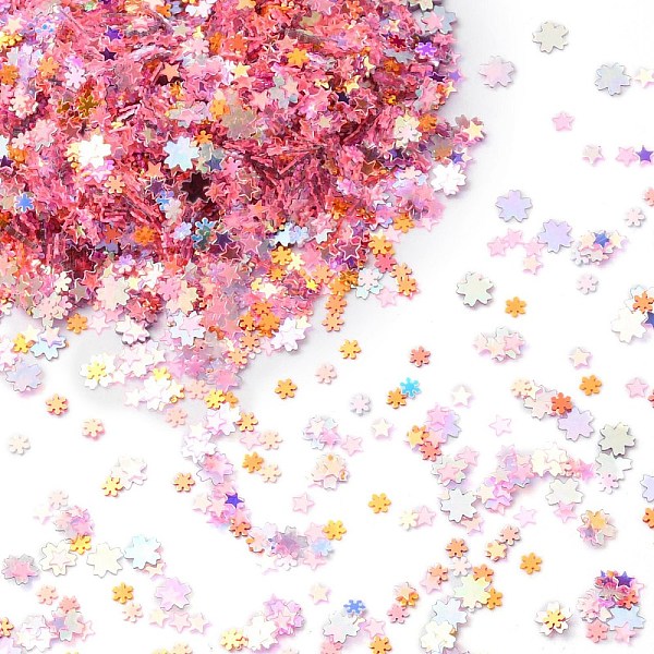 PandaHall Plastic Sequins Beads, Golden Sheen, Sewing Craft Decoration, Sakura/Heart/Star, Pink, 3~4.5x4~5.5x0.1~0.2mm, about 228500pcs/500g...
PandaHall Plastic Sequins Beads, Golden Sheen, Sewing Craft Decoration, Sakura/Heart/Star, Pink, 3~4.5x4~5.5x0.1~0.2mm, about 228500pcs/500g...