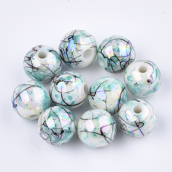PandaHall Drawbench Acrylic Beads, Round, Turquoise, 9.5~10x9mm, Hole: 2mm Acrylic Round Green
PandaHall Drawbench Acrylic Beads, Round, Turquoise, 9.5~10x9mm, Hole: 2mm Acrylic Round Green