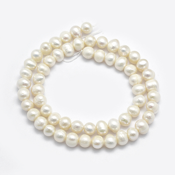 PandaHall Natural Cultured Freshwater Pearl Beads Strands, Potato, Beige, 6~7.5x5~6mm, Hole: 0.8mm, about 60pcs/strand, 14 inch(35.5cm)..., Yellow
PandaHall Natural Cultured Freshwater Pearl Beads Strands, Potato, Beige, 6~7.5x5~6mm, Hole: 0.8mm, about 60pcs/strand, 14 inch(35.5cm)..., Yellow