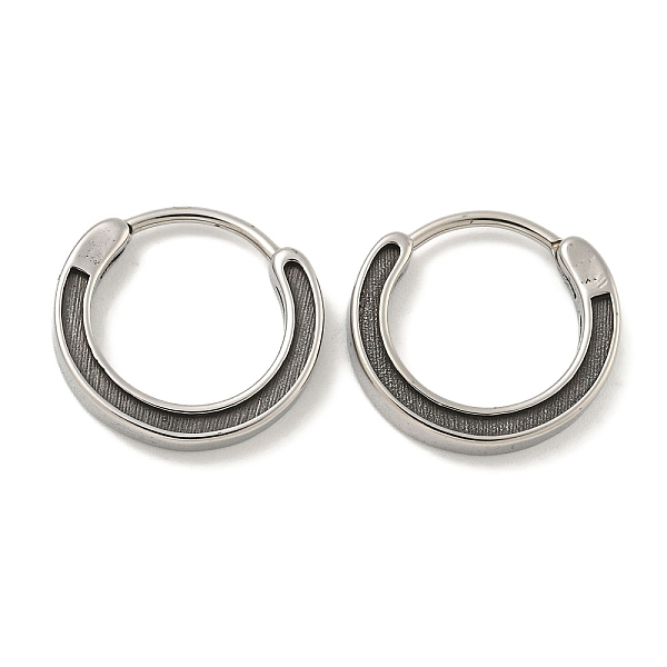 PandaHall 316 Surgical Stainless Steel Hoop Earrings, Ring, Antique Silver, 14x15mm 316 Surgical Stainless Steel Ring
PandaHall 316 Surgical Stainless Steel Hoop Earrings, Ring, Antique Silver, 14x15mm 316 Surgical Stainless Steel Ring