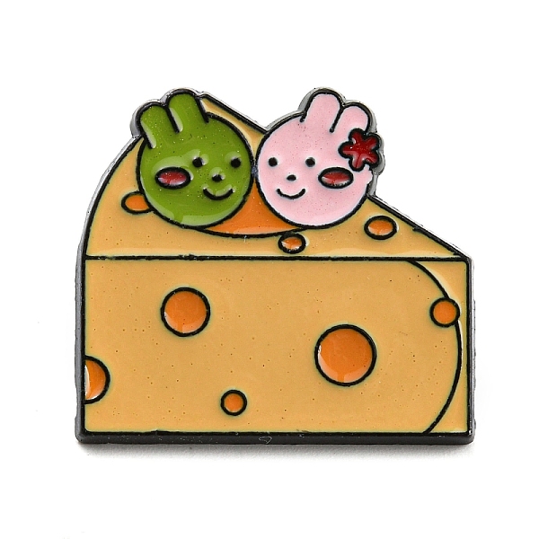 PandaHall Food Enamel Pins, Black Alloy Badge for Backpack Clothes, Rabbit Cheese, 23x26x2mm Alloy+Enamel Food Orange
PandaHall Food Enamel Pins, Black Alloy Badge for Backpack Clothes, Rabbit Cheese, 23x26x2mm Alloy+Enamel Food Orange