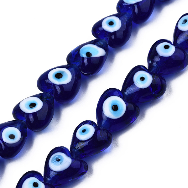PandaHall Handmade Evil Eye Lampwork Beads Strands, Heart, Medium Purple, 12~12.5x12~13x7.5mm, Hole: 1.2mm, about 33pcs/strand, 14.76 inch...
PandaHall Handmade Evil Eye Lampwork Beads Strands, Heart, Medium Purple, 12~12.5x12~13x7.5mm, Hole: 1.2mm, about 33pcs/strand, 14.76 inch...