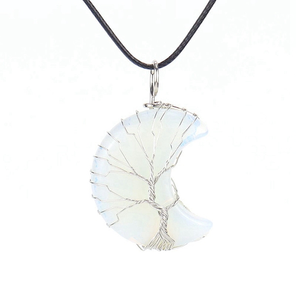 PandaHall Opalite Crescent Moon Pendant Necklaces, with Copper Wire, 18.90 inch(48cm) Opalite Moon
PandaHall Opalite Crescent Moon Pendant Necklaces, with Copper Wire, 18.90 inch(48cm) Opalite Moon