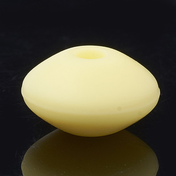 PandaHall Food Grade Eco-Friendly Silicone Beads, Chewing Beads For Teethers, DIY Nursing Necklaces Making, Rondelle, Light Yellow, 12x6~7mm...
PandaHall Food Grade Eco-Friendly Silicone Beads, Chewing Beads For Teethers, DIY Nursing Necklaces Making, Rondelle, Light Yellow, 12x6~7mm...