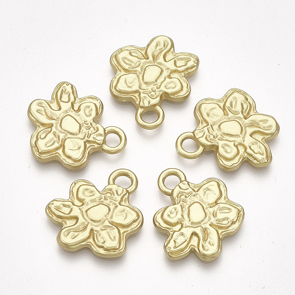 PandaHall Alloy Pendants, Matte Style, Cadmium Free & Nickel Free & Lead Free, Flower, Real 14K Gold Plated, 19x17x2mm, Hole: 3mm Alloy...
PandaHall Alloy Pendants, Matte Style, Cadmium Free & Nickel Free & Lead Free, Flower, Real 14K Gold Plated, 19x17x2mm, Hole: 3mm Alloy...