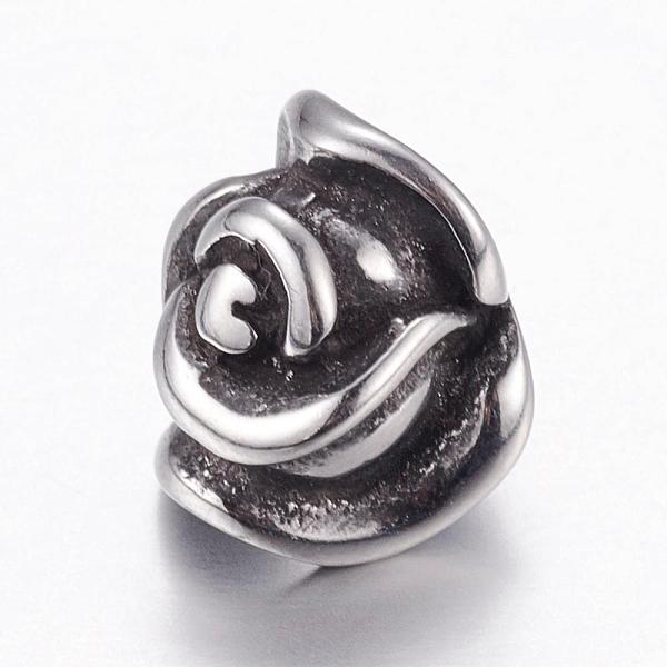 PandaHall 304 Stainless Steel European Beads, Large Hole Beads, Flower, Antique Silver, 13x10x10mm, Hole: 5mm 304 Stainless Steel Flower
PandaHall 304 Stainless Steel European Beads, Large Hole Beads, Flower, Antique Silver, 13x10x10mm, Hole: 5mm 304 Stainless Steel Flower