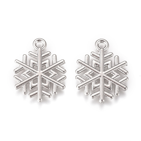 PandaHall Alloy Pendants, Snowflake, for Christmas, Platinum, 19.8x15.2x1.7mm, Hole: 1.6mm Alloy Snowflake
PandaHall Alloy Pendants, Snowflake, for Christmas, Platinum, 19.8x15.2x1.7mm, Hole: 1.6mm Alloy Snowflake