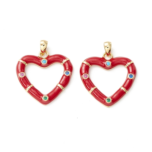 PandaHall Rack Plating Brass Micro Pave Colorful Cubic Zirconia Pendants, with Enamel, Cadmium Free & Nickel Free & Lead Free, Real 18K Gold...
PandaHall Rack Plating Brass Micro Pave Colorful Cubic Zirconia Pendants, with Enamel, Cadmium Free & Nickel Free & Lead Free, Real 18K Gold...