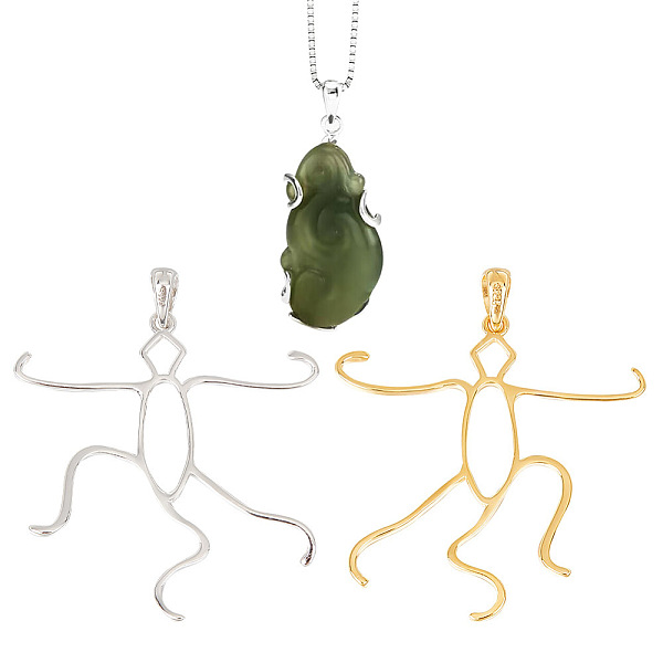 PandaHall DICOSMETIC 2Pcs 2 Colors 925 Sterling Silver 5 Claw Prongs Pendant Blank Oval Shape Cabochon Settings, Easy Mount Claw Settings...
PandaHall DICOSMETIC 2Pcs 2 Colors 925 Sterling Silver 5 Claw Prongs Pendant Blank Oval Shape Cabochon Settings, Easy Mount Claw Settings...