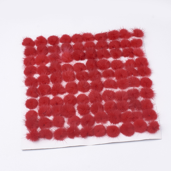 PandaHall Faux Mink Fur Ball Decoration, Pom Pom Ball, For DIY Craft, Red, 2~2.5cm, about 100pcs/board Fibre Red
PandaHall Faux Mink Fur Ball Decoration, Pom Pom Ball, For DIY Craft, Red, 2~2.5cm, about 100pcs/board Fibre Red
