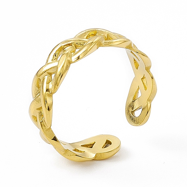 PandaHall Ion Plating(IP) 304 Stainless Steel Cuff Ring for Women, Braided Wide Band Open Rings, Real 14K Gold Plated, 6mm, Inner Diameter...
PandaHall Ion Plating(IP) 304 Stainless Steel Cuff Ring for Women, Braided Wide Band Open Rings, Real 14K Gold Plated, 6mm, Inner Diameter...