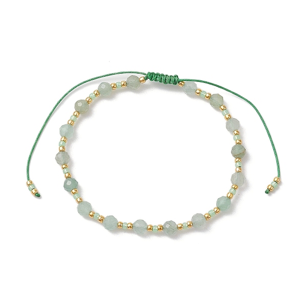 PandaHall Adjustable Natural Green Aventurine & Glass Braided Bead Bracelet, Inner Diameter: 1-7/8~3-1/4 inch(4.75~8.2cm) Green Aventurine
PandaHall Adjustable Natural Green Aventurine & Glass Braided Bead Bracelet, Inner Diameter: 1-7/8~3-1/4 inch(4.75~8.2cm) Green Aventurine