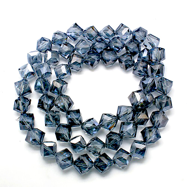 PandaHall Crystal Glass Cube Beads Strands, Faceted, Prussian Blue, 11x11x11mm, Hole: 1mm, about 59pcs/strand, 29.9 inch Glass Cube Blue
PandaHall Crystal Glass Cube Beads Strands, Faceted, Prussian Blue, 11x11x11mm, Hole: 1mm, about 59pcs/strand, 29.9 inch Glass Cube Blue