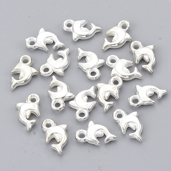 PandaHall CCB Plastic Charms, Dolphin, Silver Color Plated, 10.5x7x2.5mm, Hole: 1.4mm, about 6300pcs/500g Plastic Dolphin
PandaHall CCB Plastic Charms, Dolphin, Silver Color Plated, 10.5x7x2.5mm, Hole: 1.4mm, about 6300pcs/500g Plastic Dolphin