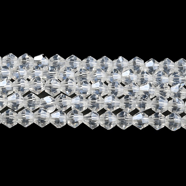 PandaHall Transparent Electroplate Glass Beads Strands, Pearl Luster Plated, Faceted, Bicone, Clear, 4x4mm, Hole: 0.8mm, about...
PandaHall Transparent Electroplate Glass Beads Strands, Pearl Luster Plated, Faceted, Bicone, Clear, 4x4mm, Hole: 0.8mm, about...