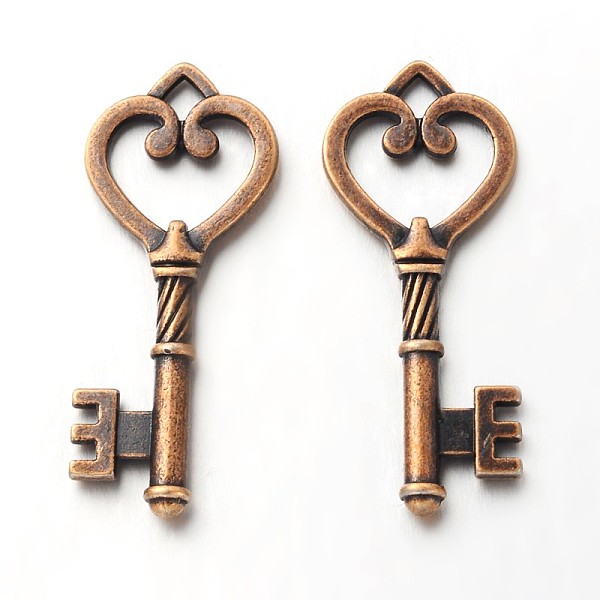 PandaHall Tibetan Style Alloy Pendants, Cadmium Free & Nickel Free & Lead Free, Red Copper, Skeleton Key46.5x18x4mm, Hole: 3mm Alloy Key
PandaHall Tibetan Style Alloy Pendants, Cadmium Free & Nickel Free & Lead Free, Red Copper, Skeleton Key46.5x18x4mm, Hole: 3mm Alloy Key