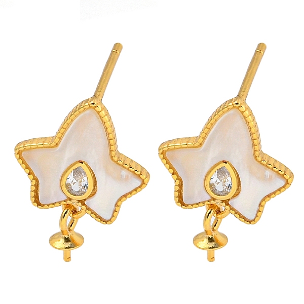PandaHall 925 Sterling Silver Micro Pave Cubic Zirconia Stud Earrings Findings, with Shell Ginkgo, Maple Leaf, Real 18K Gold Plated...
PandaHall 925 Sterling Silver Micro Pave Cubic Zirconia Stud Earrings Findings, with Shell Ginkgo, Maple Leaf, Real 18K Gold Plated...