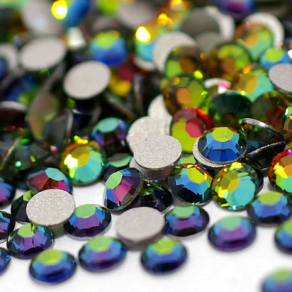 PandaHall Glass Flat Back Rhinestone, Grade A, Back Plated, Faceted, Half Round, Crystal Vitrail Medium, SS6, 1.9~2mm, 1440pcs/bag Glass..., Clear
PandaHall Glass Flat Back Rhinestone, Grade A, Back Plated, Faceted, Half Round, Crystal Vitrail Medium, SS6, 1.9~2mm, 1440pcs/bag Glass..., Clear