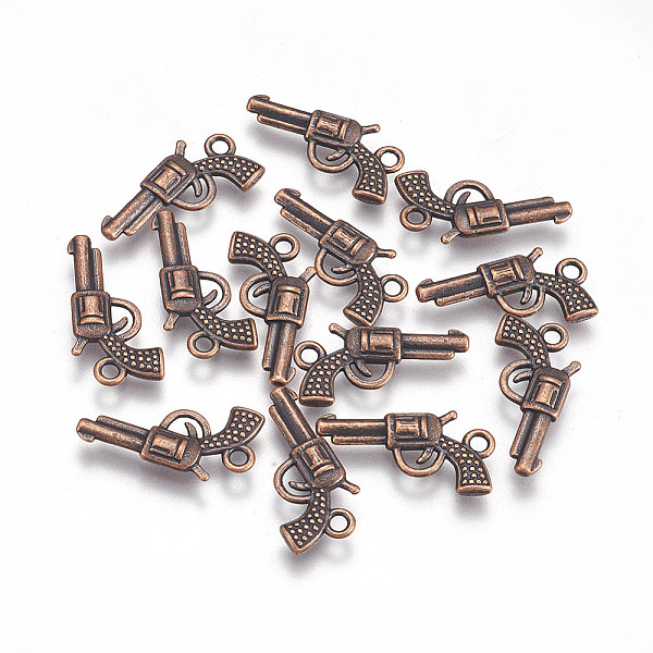 PandaHall Zinc Alloy Gun Necklace Pendant, Revolver Pistol Charm, Lead Free and Cadmium Free, Red Copper, 22x12x3mm, Hole: 2mm Alloy Sports
PandaHall Zinc Alloy Gun Necklace Pendant, Revolver Pistol Charm, Lead Free and Cadmium Free, Red Copper, 22x12x3mm, Hole: 2mm Alloy Sports