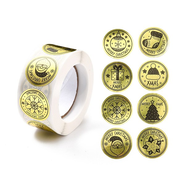 PandaHall Christmas Themed Flat Round Roll Stickers, Self-Adhesive Paper Gift Tag Stickers, for Party, Decorative Presents, Gold, 25x0.1mm...
PandaHall Christmas Themed Flat Round Roll Stickers, Self-Adhesive Paper Gift Tag Stickers, for Party, Decorative Presents, Gold, 25x0.1mm...