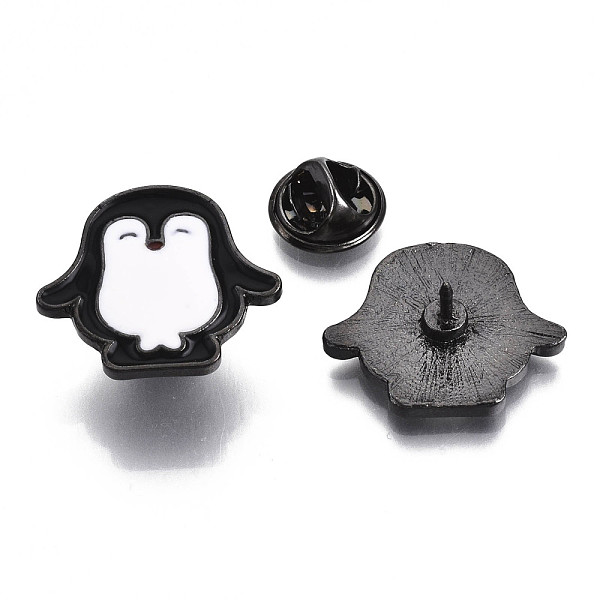 PandaHall Alloy Brooches, Enamel Pin, with Brass Butterfly Clutches, Penguin, Gunmetal, Black, 19x23x2mm, Pin: 1mm Alloy+Enamel Black
PandaHall Alloy Brooches, Enamel Pin, with Brass Butterfly Clutches, Penguin, Gunmetal, Black, 19x23x2mm, Pin: 1mm Alloy+Enamel Black