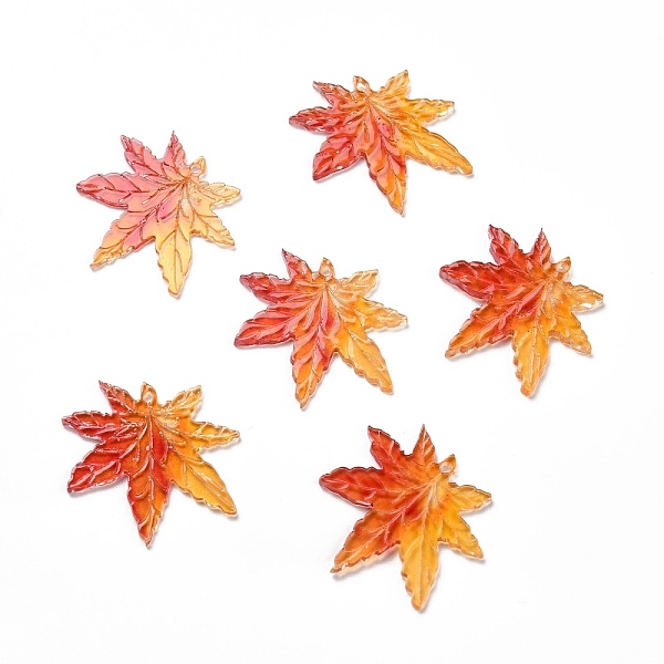 PandaHall Autumn Theme Acrylic Pendants, Maple Leaf, 22x22x1mm, Hole: 1.2mm Acrylic Leaf
PandaHall Autumn Theme Acrylic Pendants, Maple Leaf, 22x22x1mm, Hole: 1.2mm Acrylic Leaf