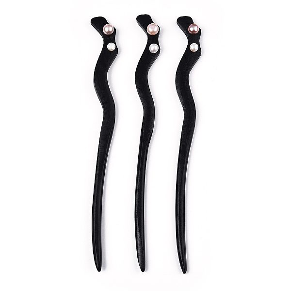 PandaHall Natural Pearl Hair Sticks, Schima Wood Hairpin for Girl Hanfu Hair Accessories Decoration, Dyed, Black, 180x17x12.5mm Wood Black
PandaHall Natural Pearl Hair Sticks, Schima Wood Hairpin for Girl Hanfu Hair Accessories Decoration, Dyed, Black, 180x17x12.5mm Wood Black