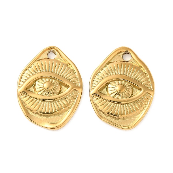 PandaHall 201 Stainless Steel Pendants, Eye Charm, Real 18K Gold Plated, 23x17.5x3mm, Hole: 1.8mm 201 Stainless Steel Eye
PandaHall 201 Stainless Steel Pendants, Eye Charm, Real 18K Gold Plated, 23x17.5x3mm, Hole: 1.8mm 201 Stainless Steel Eye