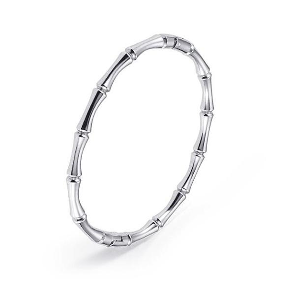 PandaHall 304 Stainless Steel Bamboo Joint Hinged Bangle, Stainless Steel Color, Inner Diameter: 1-7/8x2-1/4 inch(4.75x5.75cm) 304 Stainless...
PandaHall 304 Stainless Steel Bamboo Joint Hinged Bangle, Stainless Steel Color, Inner Diameter: 1-7/8x2-1/4 inch(4.75x5.75cm) 304 Stainless...